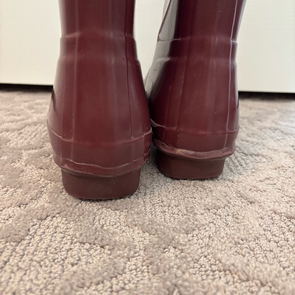 Hunter Women's Original Tall Gloss Rain Boots Adjustable Rumbling Red size 10 - Picture 7 of 14